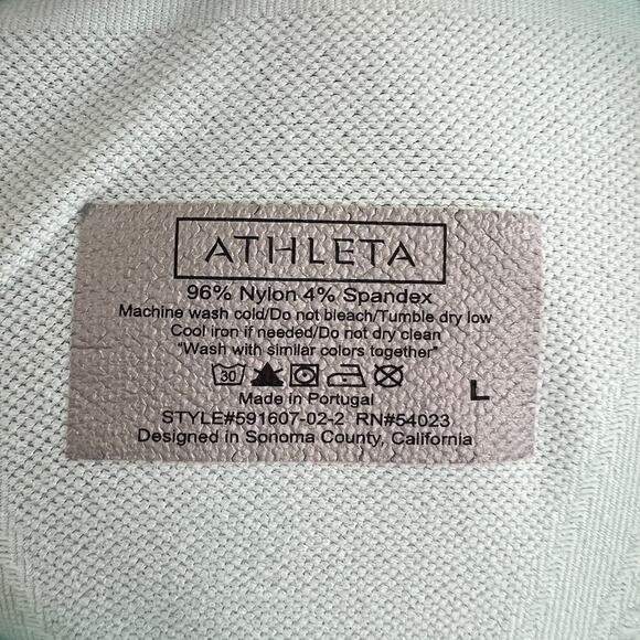 ATHLETA Fast Finish Long Sleeve Top Asymmetrical Half Zip Yoga Pullover Size L - Picture 8 of 8